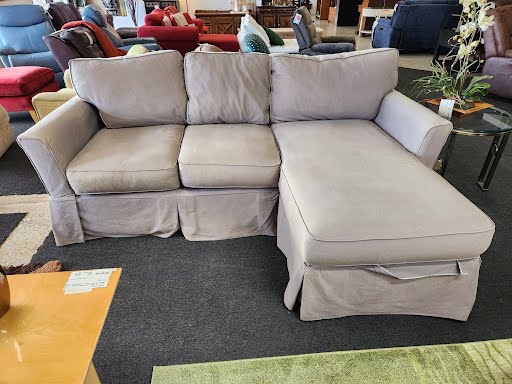 91W" Taupe Sectional Sofa