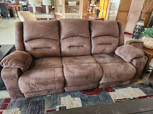 Sofa 88"w Double Recliner Brown Electric