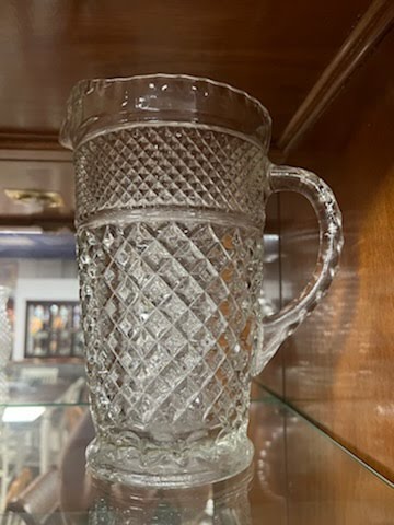 Cut glass pitcher