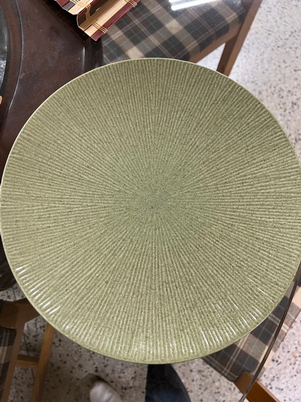 SET OF 2- Green plates