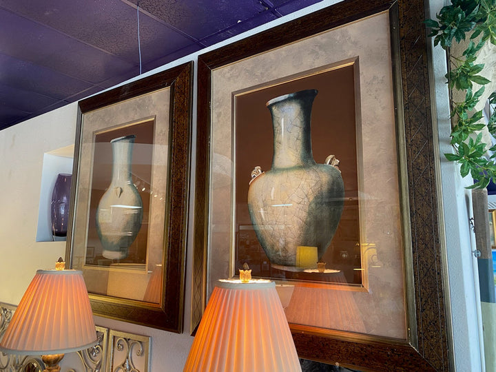 Framed Art Urn/Vase