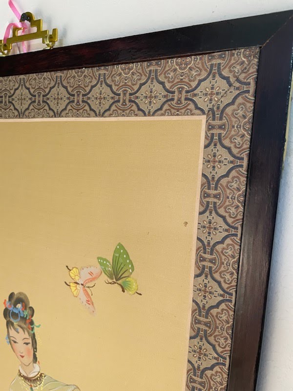 Oriental Art Painted Silk