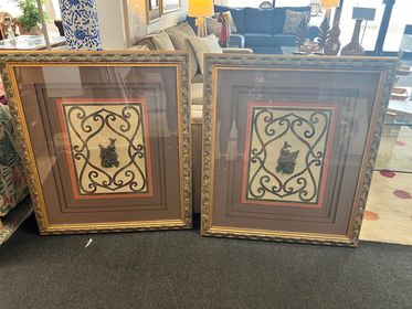 Set of 2, 33" x 38' Wall Art