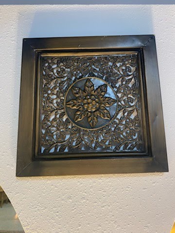 SET/2 bronze wall art, vine design