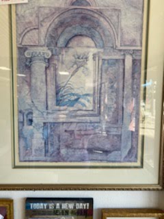 Framed Art Ancient Greece pillars