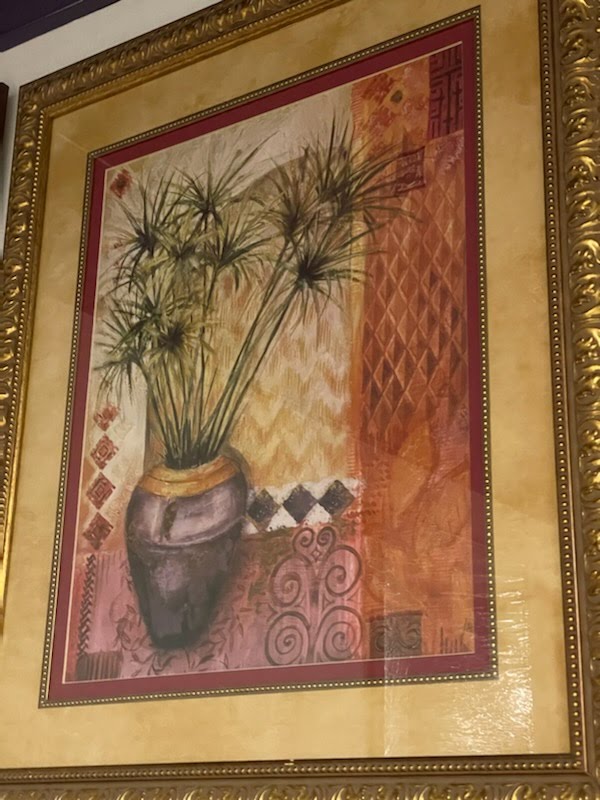 SET OF 2 Gold Framed Art