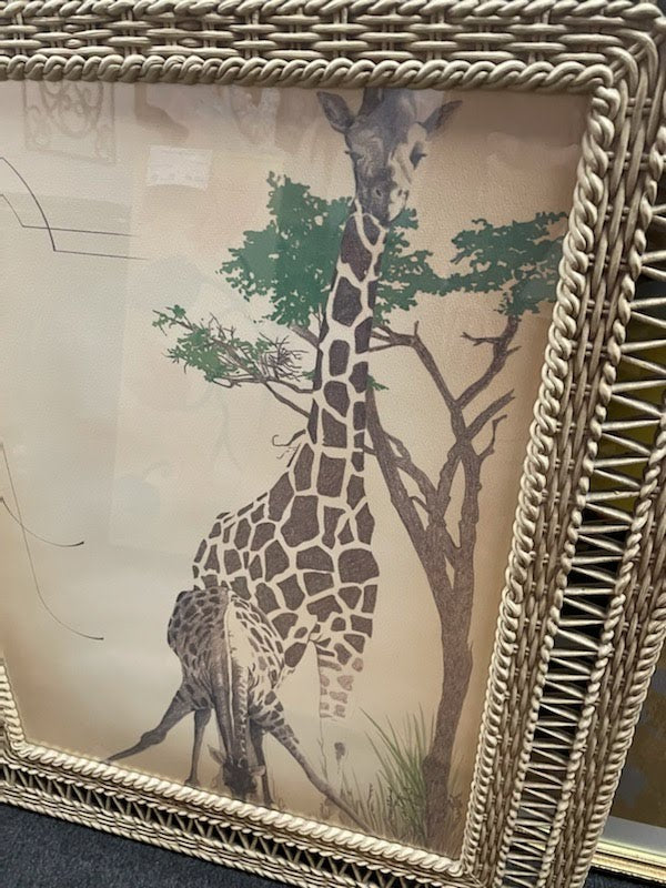 25"x31" Giraffe Framed Art