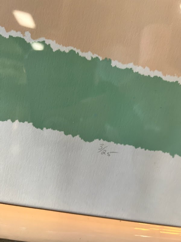Signed Beach Print Wall Art
