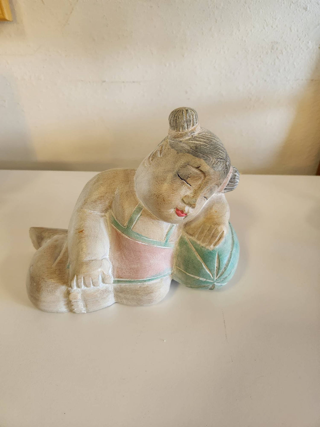 Oriental Wood Girl Decor