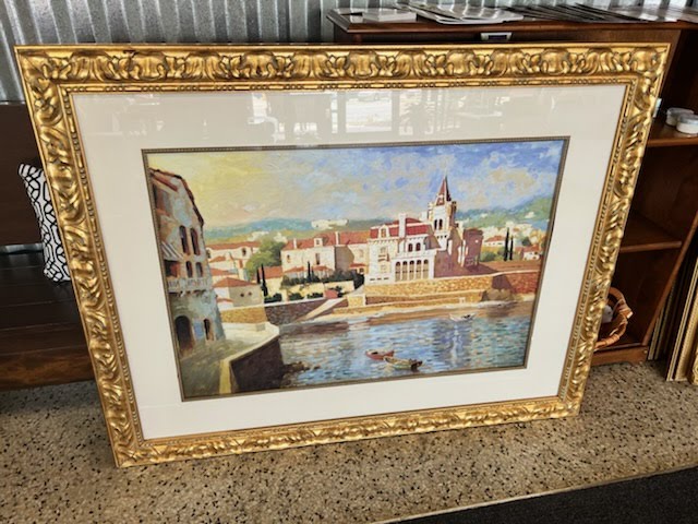 45"x36" Gold Frame Wall Art