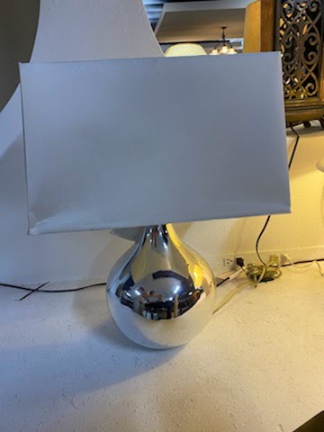 Chrome table lamp