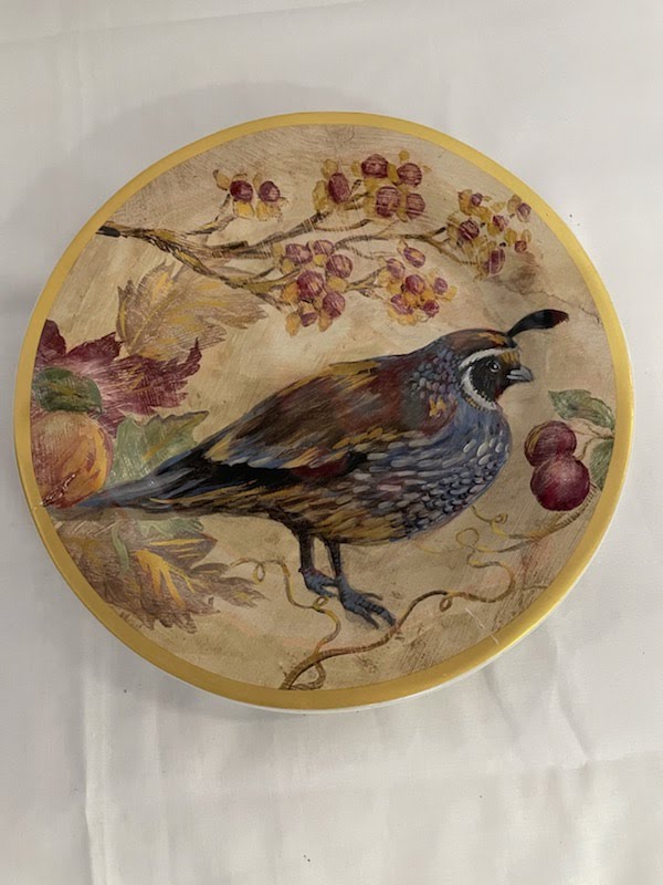 Pottery Barn Bird Plate