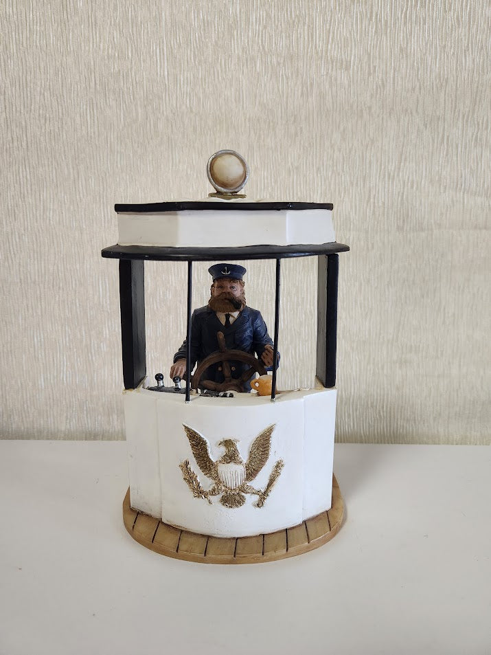 "In Pilot House" Statue