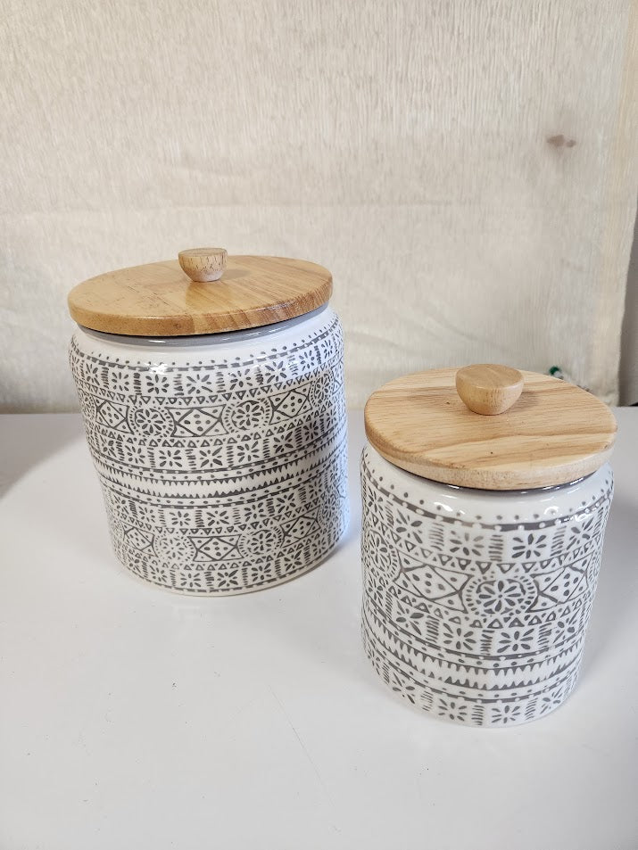 Grey Canisters With Lids Home Item