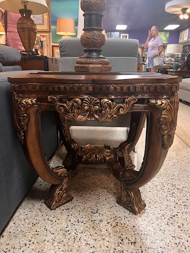 End Table Ornate Large