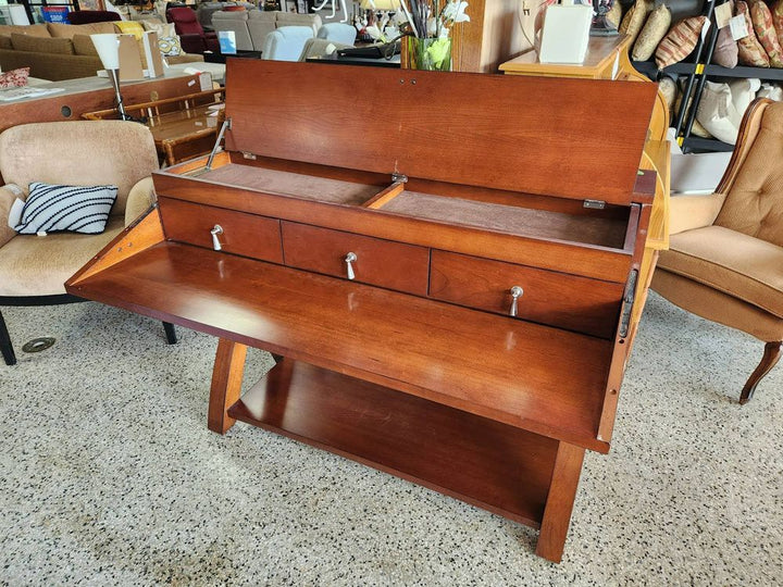 Cherry Wood Vanity / Desk