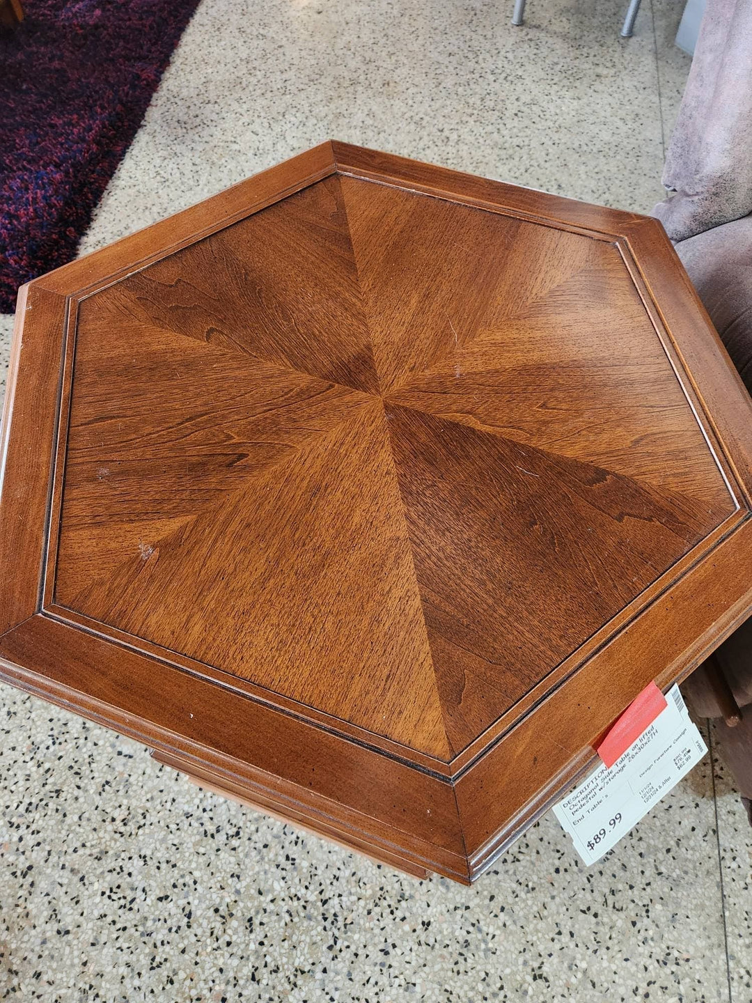 Octaganol End Table