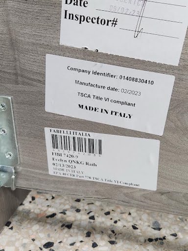 4 PC GREY LAQUER SET King Bed Set MADE IN ITALY FABELLI