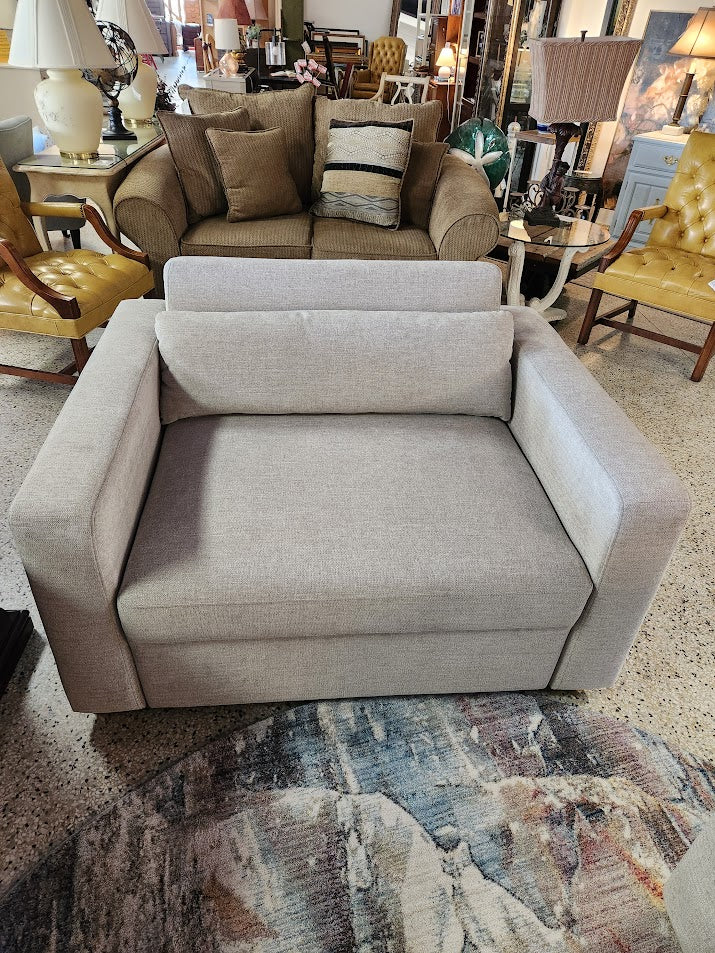 Grey Chair/ Twin Convertable Sleeper