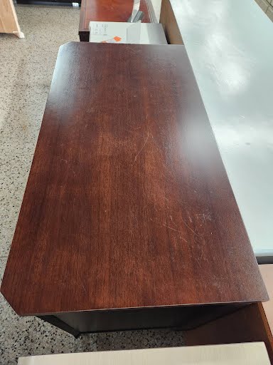 ETHAN ALLEN Mirror front Mahogany/Chrome Chest