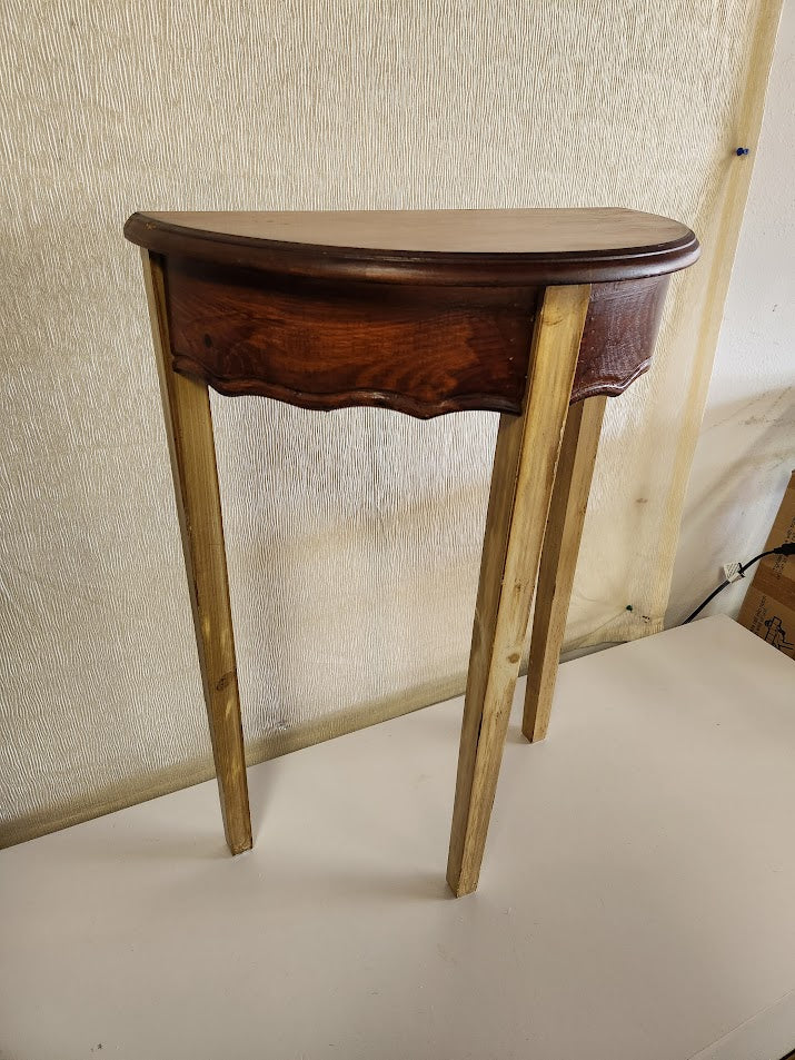 Demilune End Table