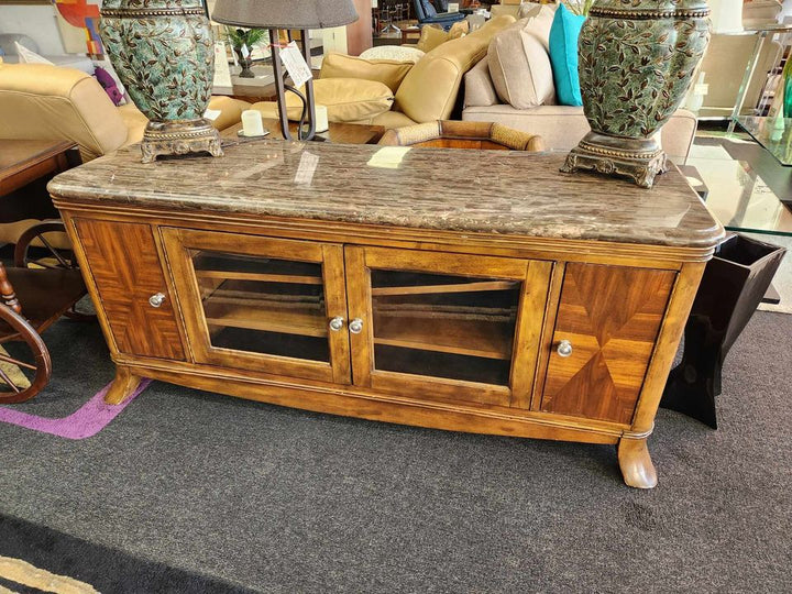 Stone Top Console Table