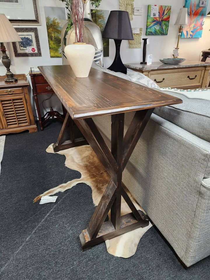 Trestle Style Sofa Table