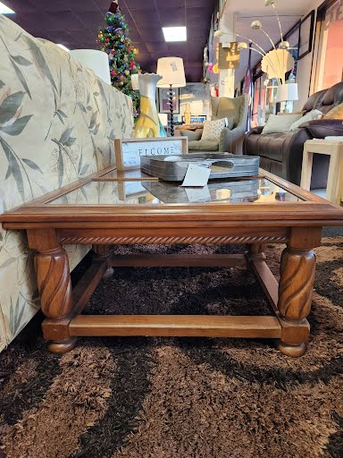 72x30" Glass Insert Coffee Table