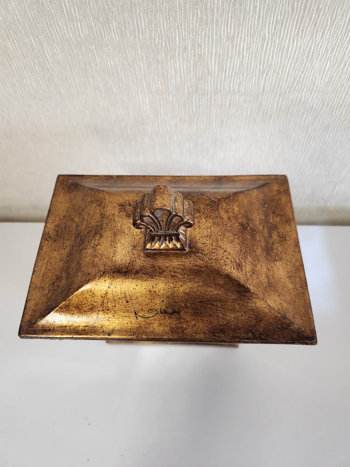 Mirrored Rectangular Bowl With Lid Home Item