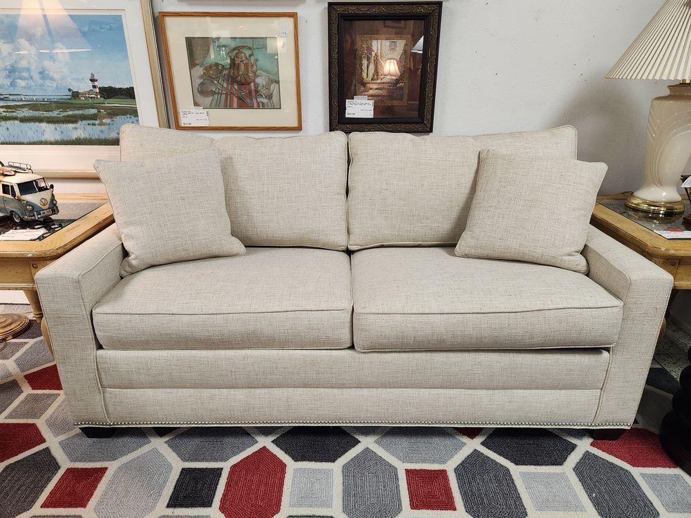 Beige Ethan Allen Sleeper