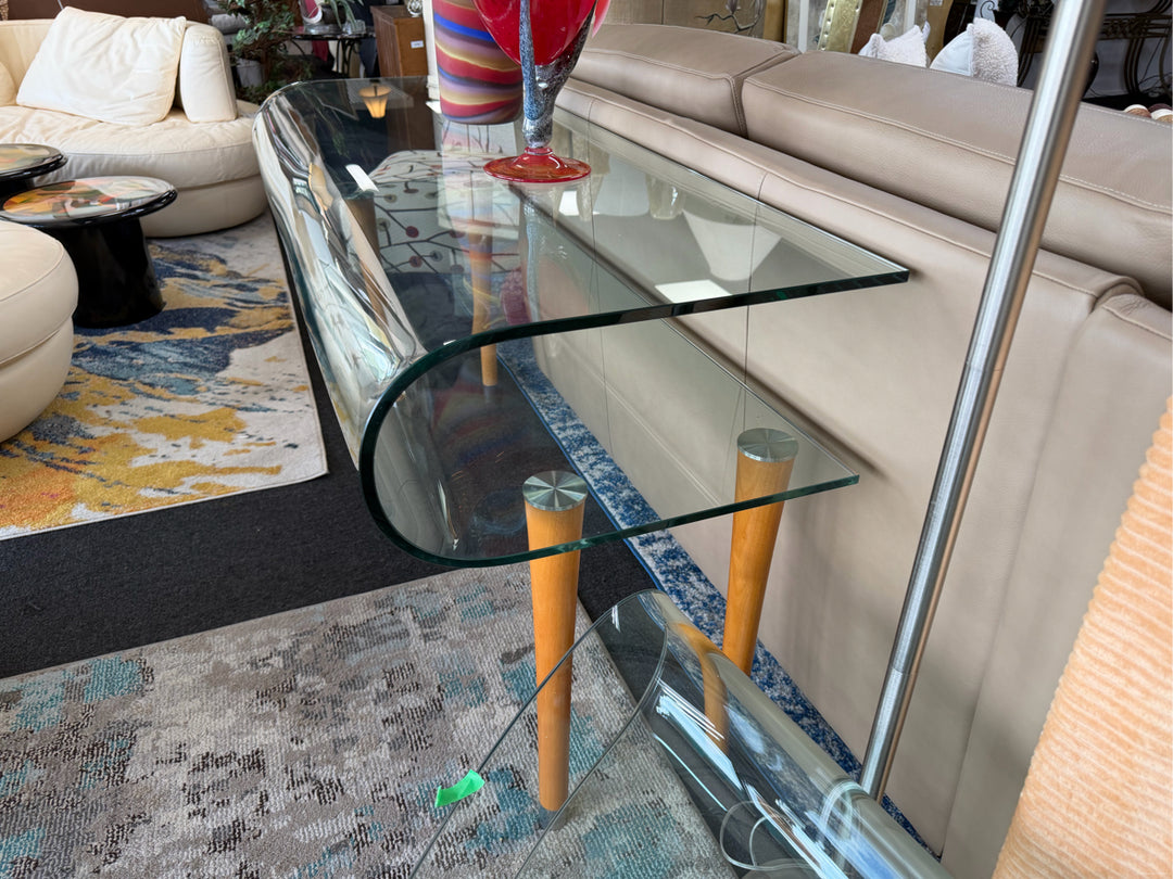 two-tier glass top Sofa Table