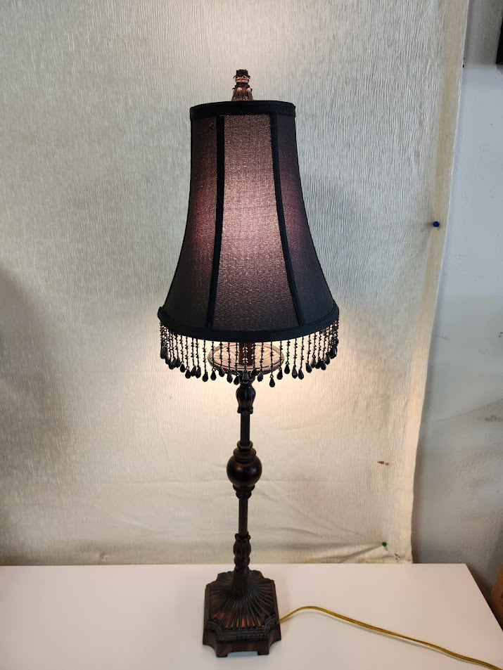 36"H Dark Metal Table Lamps
