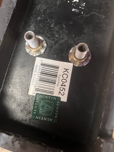 Austin Prod Kinder Line Brass Lucite Egret