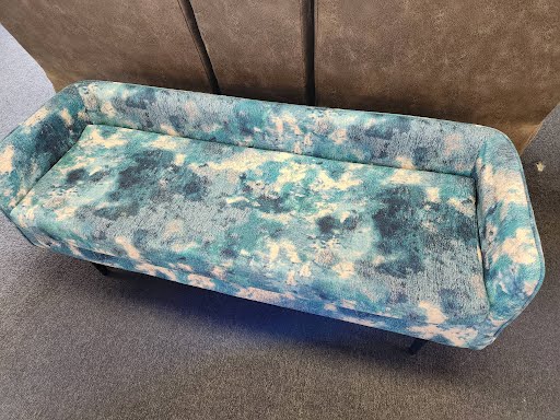 52W" Bench - Blue/White