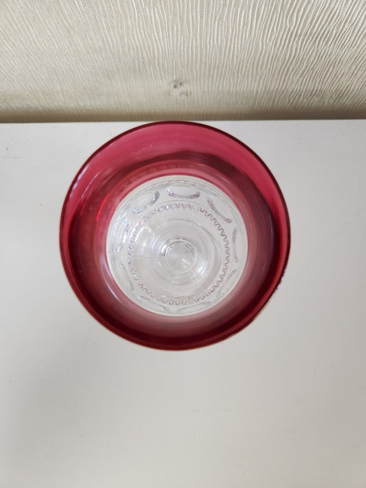 Cranberry Flash Goblets China