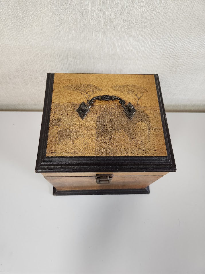 Wooden Box With Latch Home Item