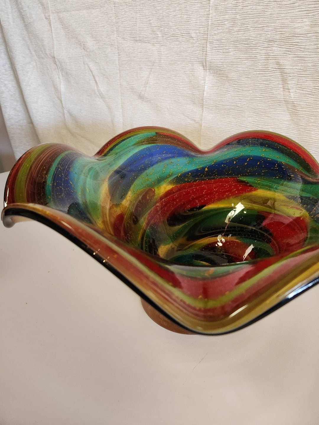 Vintage Murano Art Glass Vase RARE 1996 ITALY