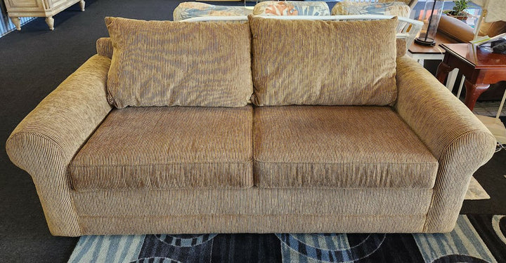 Tan corduroy sleeper sofa