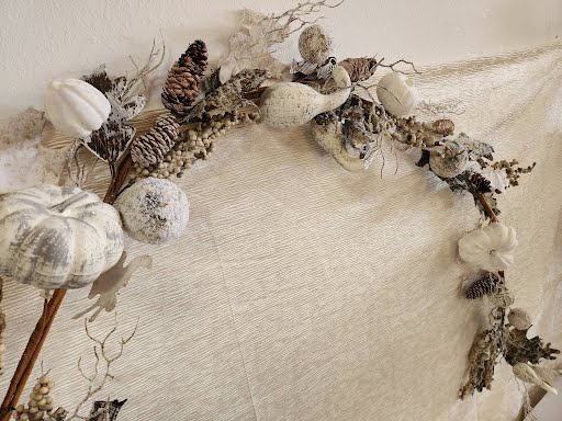 Whitewash Fall Garland 68"