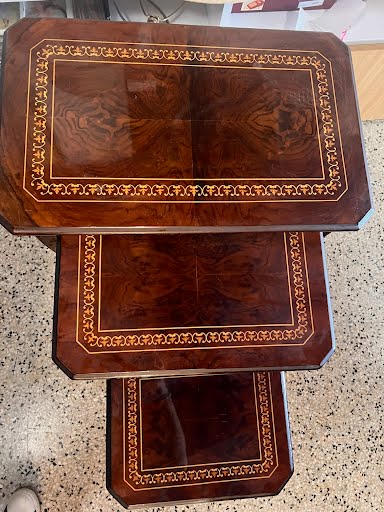 3 PIece Dark Nesting Table