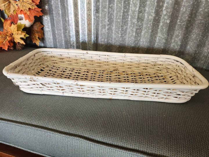 White Wicker Basket