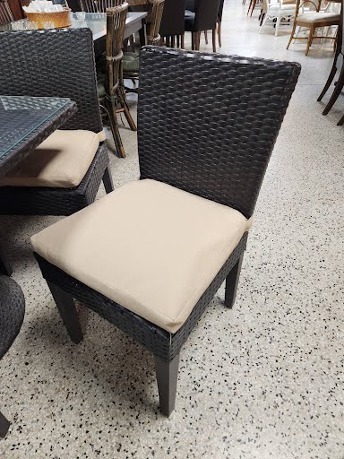 80x40" Resin Brown Outdoor Dining Table Set w. 8 Chairs