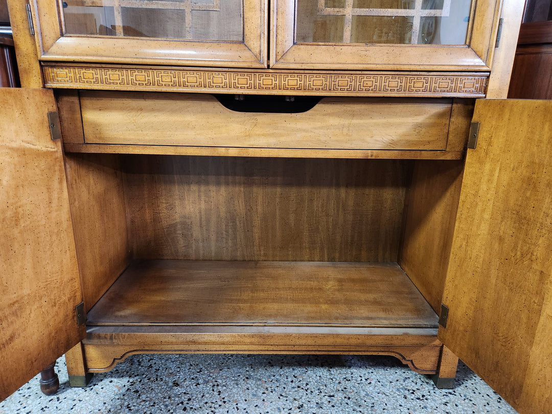 China Cabinet With Brass Accents