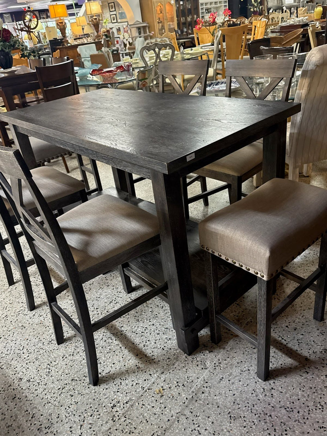 ACME Dark Wood Dining Table