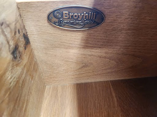 44" Broyhill Light Wood High Chest
