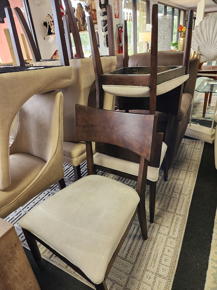SET OF 4-Legacy Furniture Armless Dining Chairs