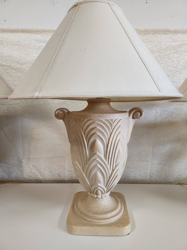 Set of Three | 30" Urn Style Beige Table Lamps