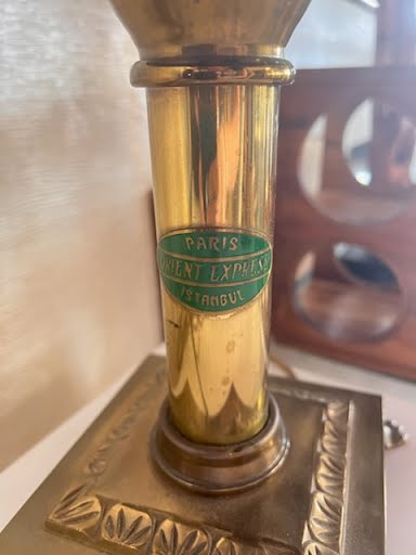 Electric Paris Orient Express Istambul oil lamp 21h