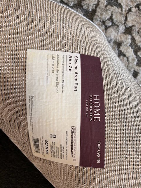 Skyline Area Rug, home collections, grey