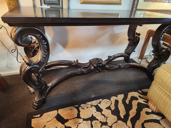 Black Marble Top Sofa Table